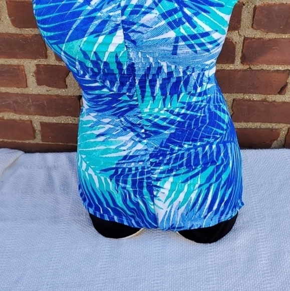 Gabar blue‎ palm One piece swimsuit 10 - Picture 2 of 10